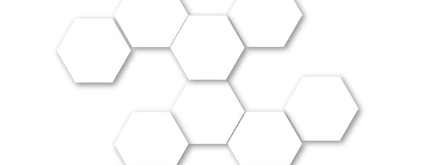 Abstract seamless hexagon pattern background. Abstract hexagon technology design background. Vector Illustration.