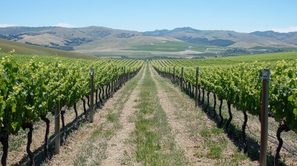 Fototapeta premium Sustainable winemaking practices are becoming increasingly important.