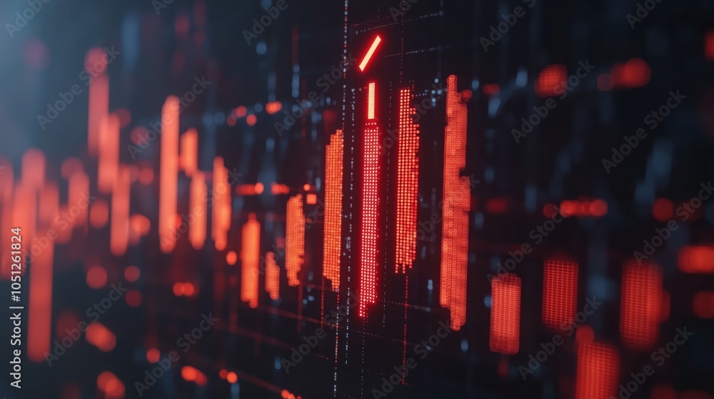 Poster declining trend in data visualization