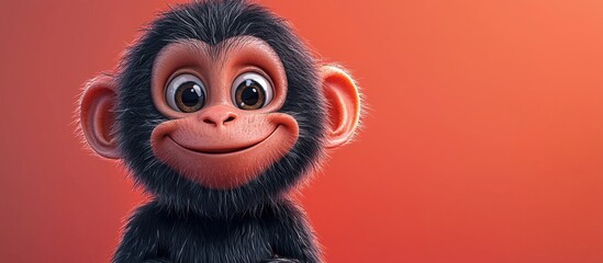 Fototapeta premium Cute Chimpanzee Portrait