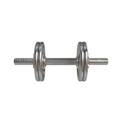 3d render of metal dumbell 