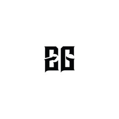 EG monogram logo design letter text name symbol monochrome logotype alphabet character simple logo