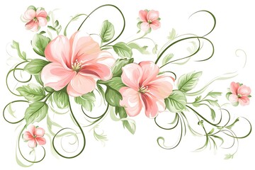 Obraz premium Floral abstraction for design.