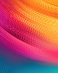Obraz premium Vibrant abstract background with smooth flowing lines in shades of orange and pink.