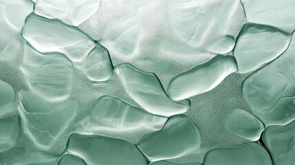 Eco-friendly textured glass, subtle organic patterns with a soft green overlay.