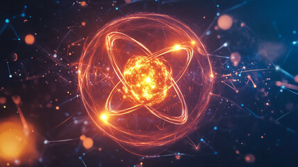 Obraz premium atom of the world