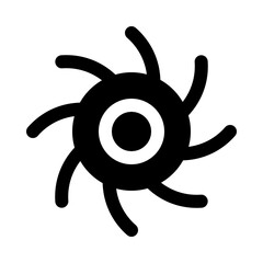 Obraz premium Black hole icon glyph