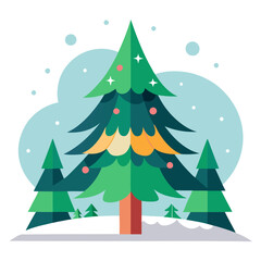 christmas tree illustration