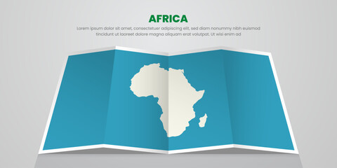africa map travel with pin tag location design Illustration