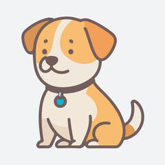 Art and Illustration of cat and dog perfect for design