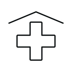 Obraz premium Pharmacy line icon editable stroke vector object