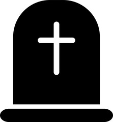 Obraz premium Grave, Rip, Death flat icon for your web site design, logo, app, UI. illustration