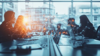 Dynamic Business Meeting with Digital Network Overlay