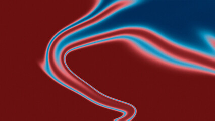 An abstract pattern of red and blue with flowing, wave-like curves, creating a dynamic, electric feel with a vivid contrast between warm and cool tones
