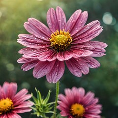 Obraz premium pink daisy flower