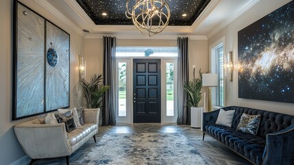 Stylish Entryway with Meteorite Accents