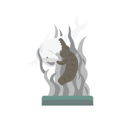 Landmark Tugu Suroboyo Vector Illustration