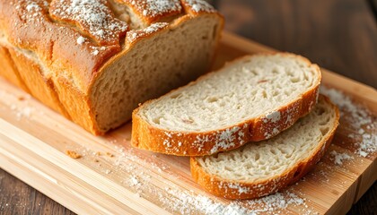 Sliced Bread and Fresh Loaf