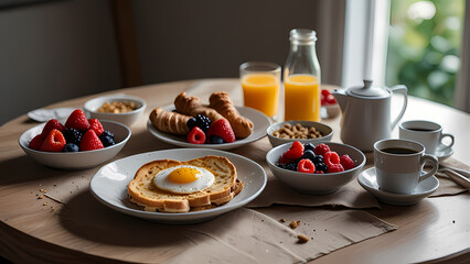Breakfast on the table