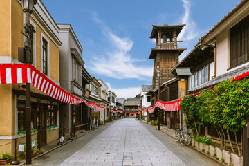 Bell of Time, a bell tower at Kawagoe city in Saitama Prefecture, Japan