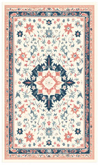 Geometric and Organic Doodle Tile and Carpet Designs with White Borders | Hand-drawn, Abstract, Floral, and Symmetrical Patterns in Soft Pastel and Earth Tones