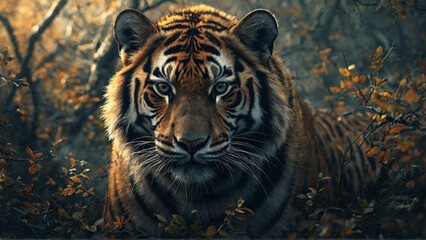 portrait of a bengal tiger