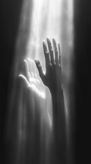 Hands Reaching Up from Shadows