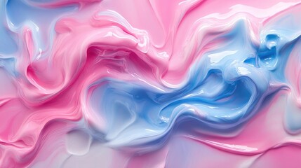 Fototapeta premium Abstract background of pink and blue swirls.