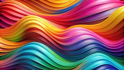 Obraz premium Abstract colorful background with flowing wavy shapes, modern, vibrant, abstract, colorful, background, texture, design,art