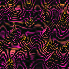 Red and waves Swirl Lines. Seamless pattern.