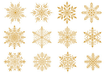 雪の結晶セット金