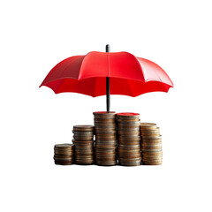 umbrella and coins