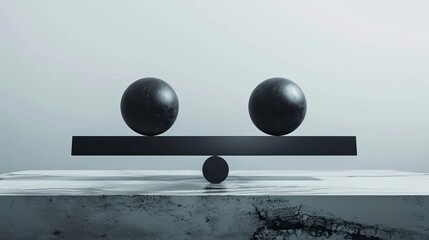 A scale balancing two objects, symbolizing fairness and the guarantee of equal value in a transaction, Guarantee