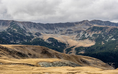 Mountain landscape in Parang mountains, Romania. 