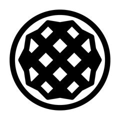Pie Glyph Icon Vector