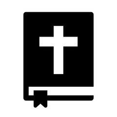 Bible Glyph Icon Vector