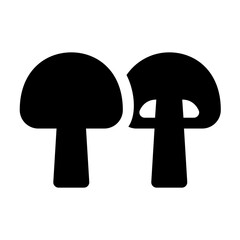 Mushroom Glyph Icon Vector