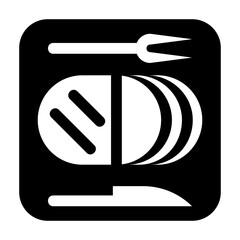 Ham Glyph Icon Vector