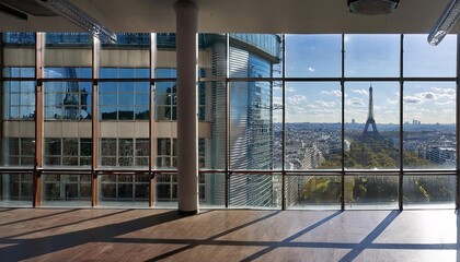 テレビ会議 背景用 オフィス ホール 外観 都市 高層ビル 街並み cityscape video conferencing background	
