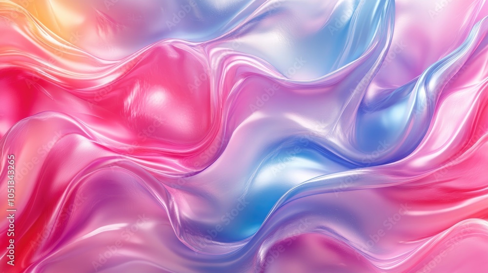 Poster abstract colorful liquid wave pattern background.