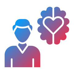 Fototapeta premium Emotional Awareness Icon Style