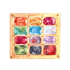 High priest breastplate 12 stones of Israel. Judaism