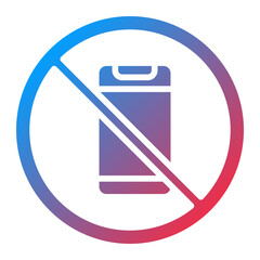 Fototapeta premium No Phone Icon Style