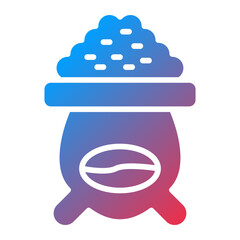 Coffee Sack Icon Style