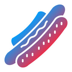 Hot Dog Icon Style