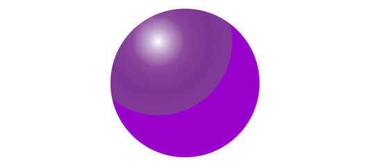 Purple Bubble isolated on white transparent background. Vector Illustration.