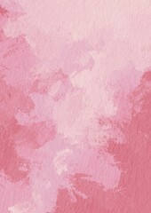Fototapeta premium strawberry pink and cream brush color on paper background illustration for decoration on dessert sweet, romance and kids concept.
