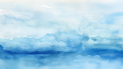 Obraz premium Blue watercolor. Colorful multicolored art painting texture. Abstract painting with vibrant colors