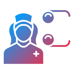 Optician Female Icon Style