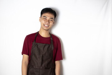 teenage bartender smiling sweetly at customer